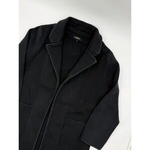 Quince Wool Blend Black Blazer Cardigan Style